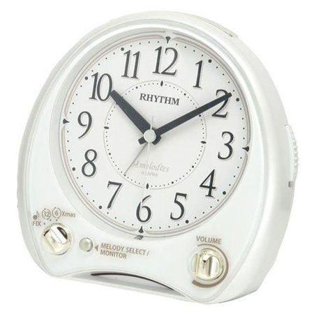 RHYTHM CLOCK Rhythm Clock 4RM763WR03 Morning Melody Alarm Clock 4RM763WR03